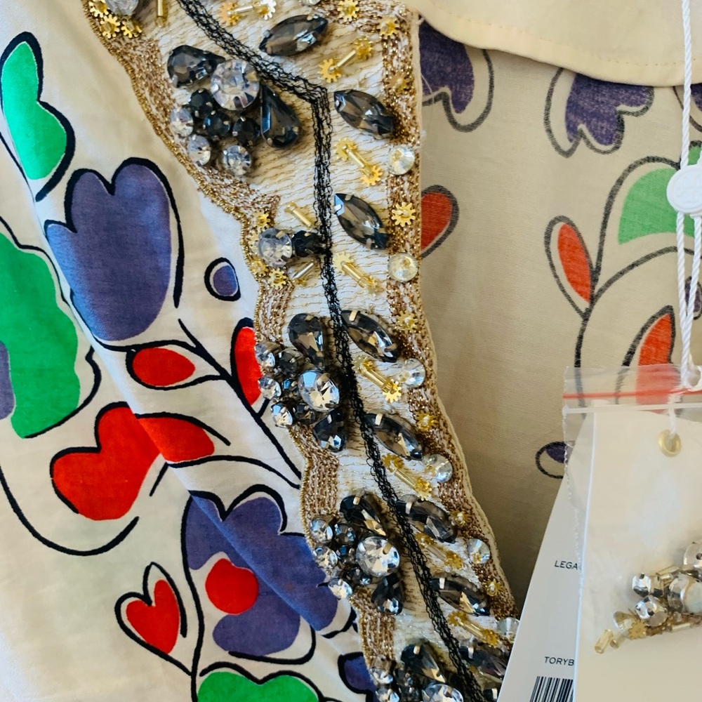Tory Burch paisley crystal tunic - Picture 4 of 10